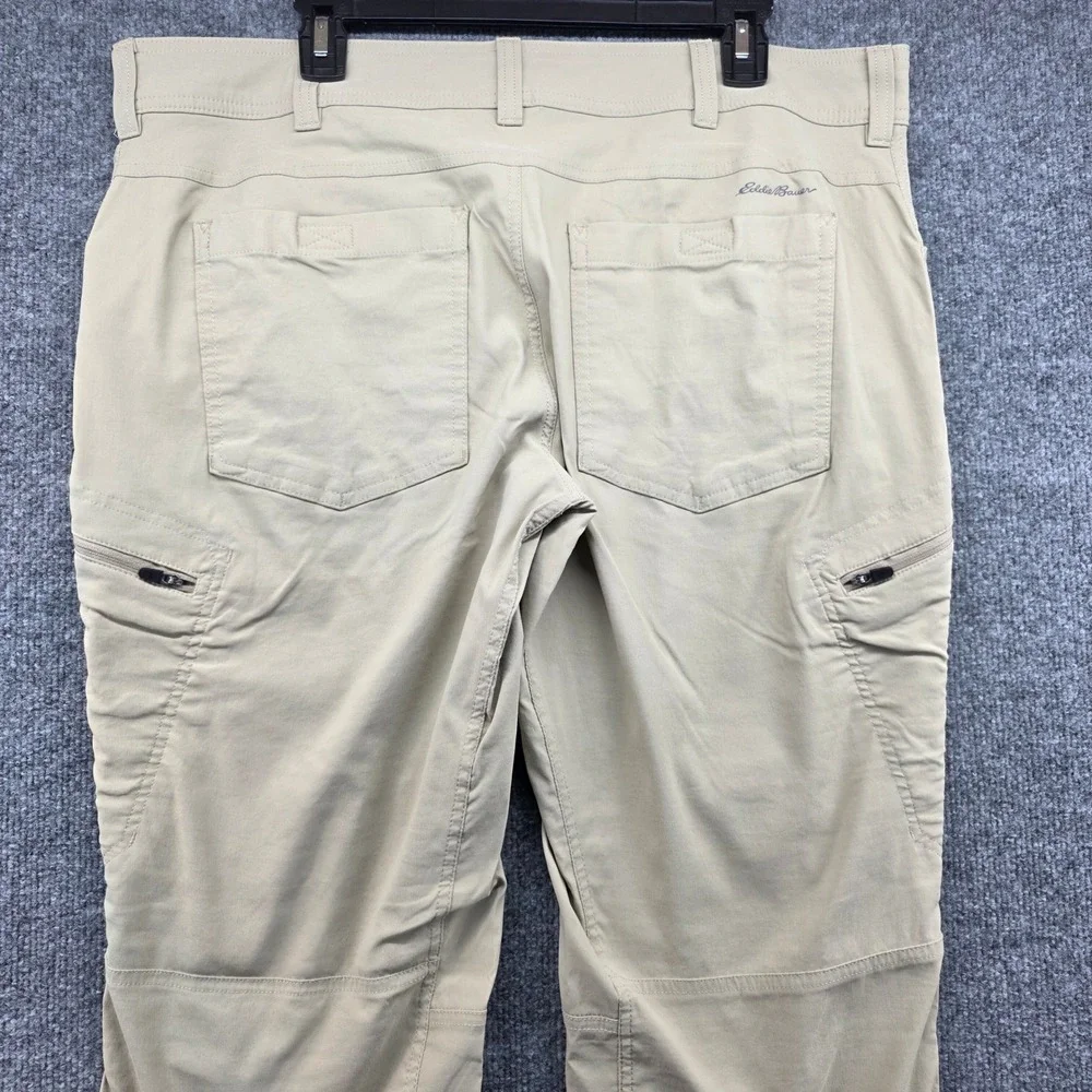 Eddie Bauer‎ Mens First Ascent Cargo Pants Hiking Travel Zip Pockets Size 38x32